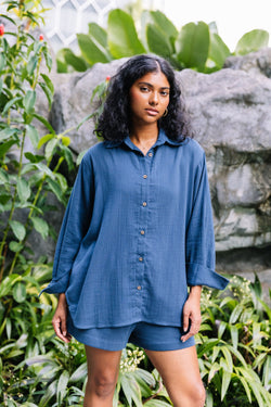 Breathe Organic Cotton Navy Shirt