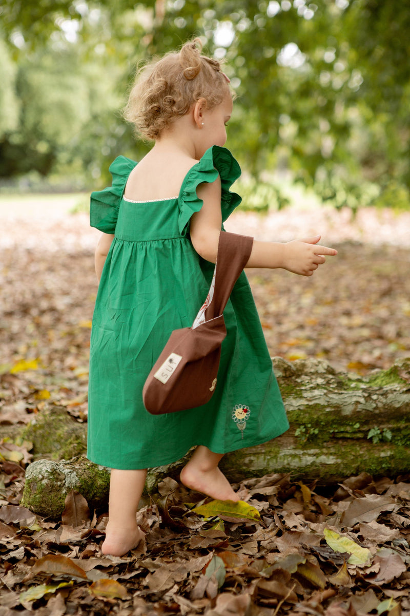 Little Emerald Organic Cotton Dress