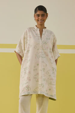 Summer Joy Handspun Handwoven Organic Cotton Kurta Top