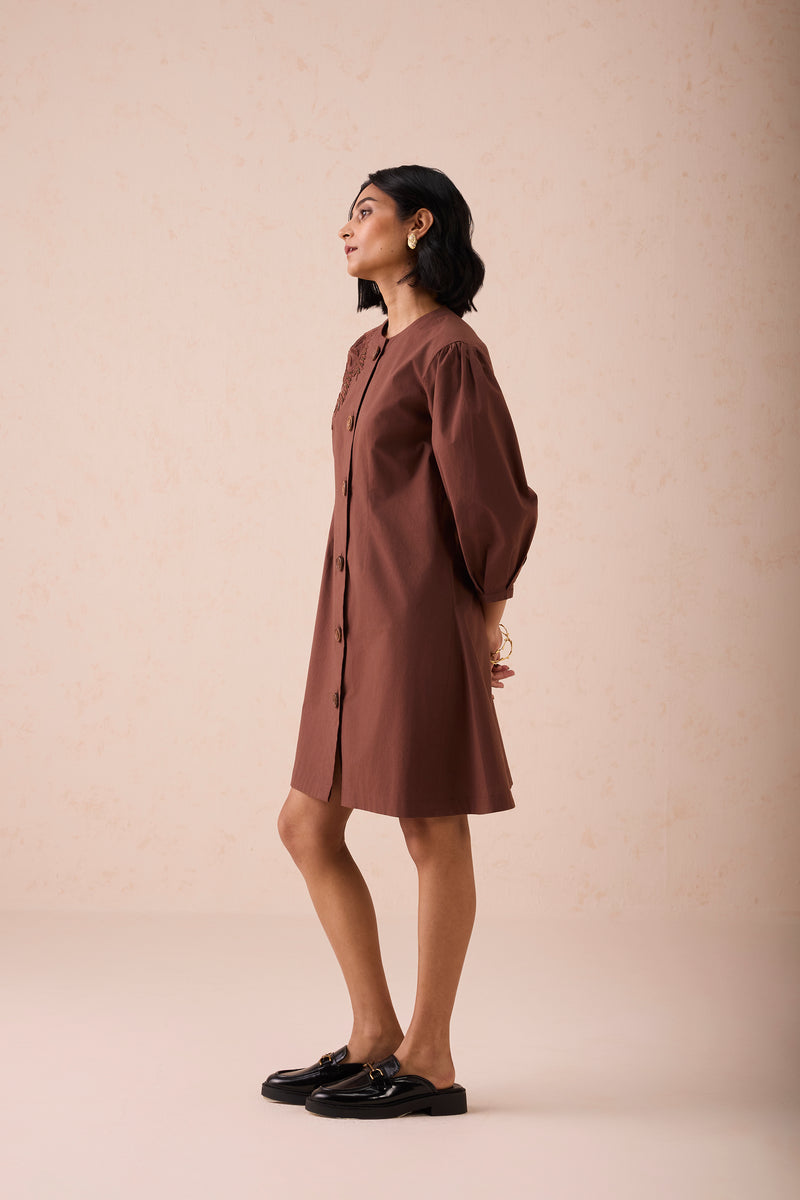 The Cocoa Organic Cotton Short Dress