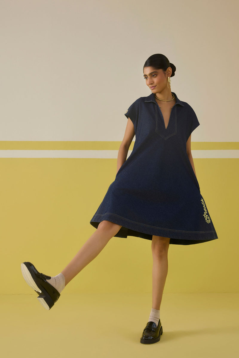 The Daisy Organic Cotton Denim Dress