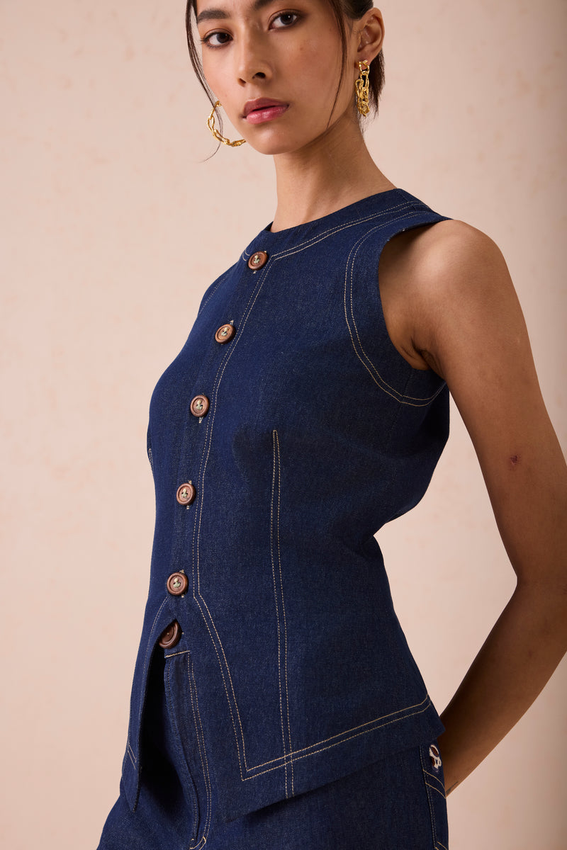 The Daydream Denim Waistcoat