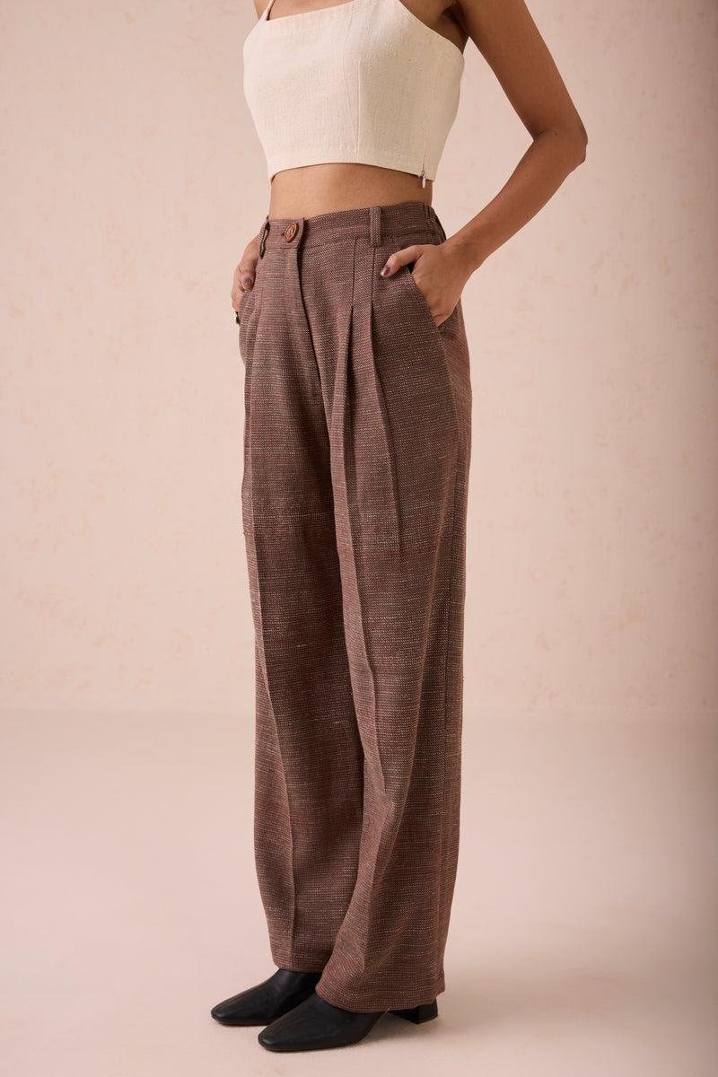 The Hazel Sun Handspun Handwoven Organic Cotton Trousers