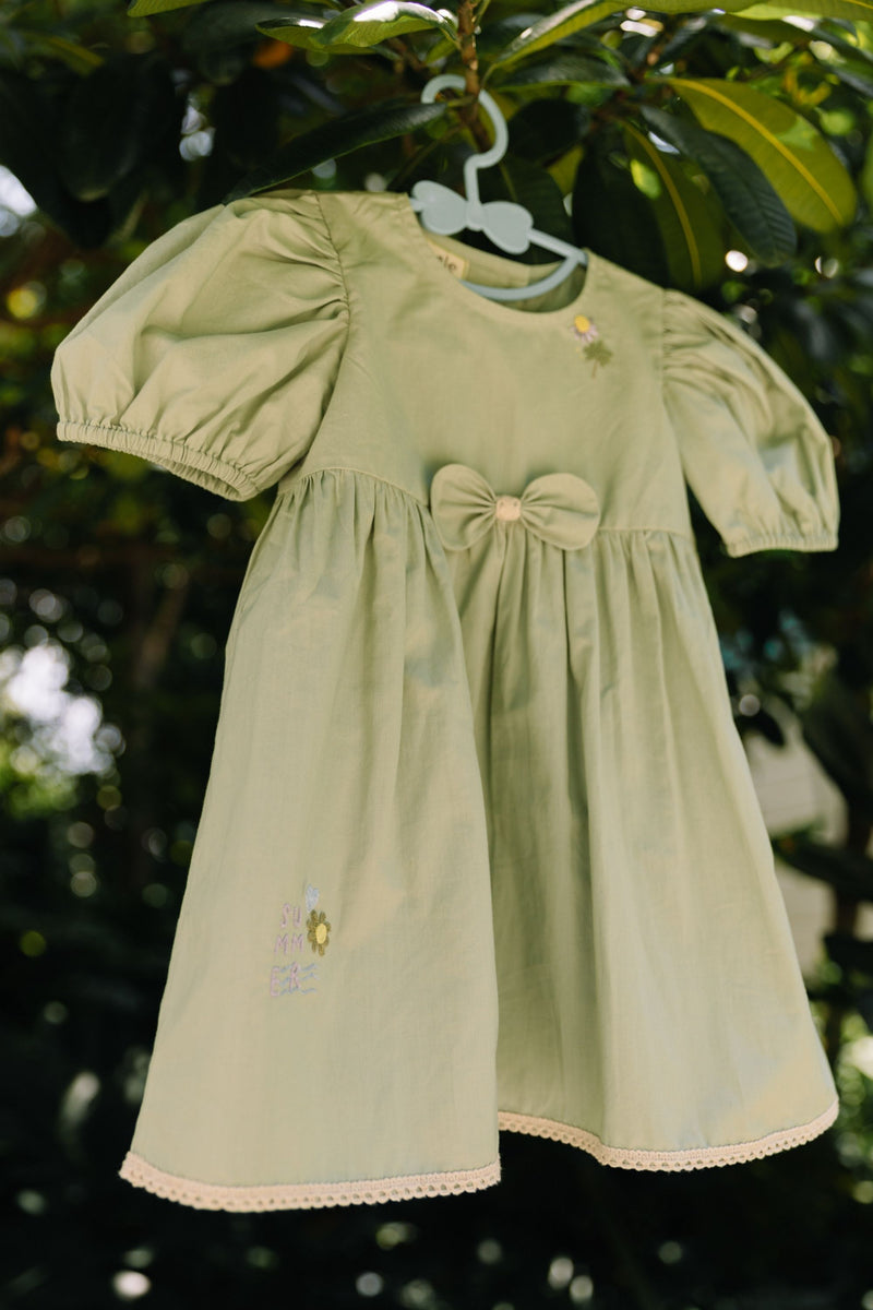 Minty Summer Organic Cotton Dress